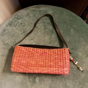 Vintage Peruvian straw bag